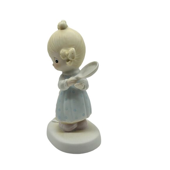Precious Moments Eggs Over Easy Girl Frying Pan Figurine E-3118 1979 - Picture 4 of 10